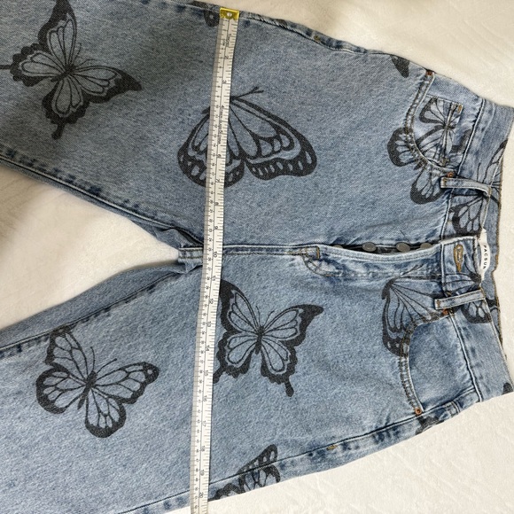 Pacsun Eco Butterfly High Waisted Straight Leg Jeans - Picture 3 of 16
